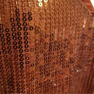 Entro Sequins Burnt Orange Cami Size XL